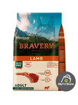 BRAVERY CORDERO PARA PERROS ADULTOS RAZA MEDIANA/GRANDE 12 Kg