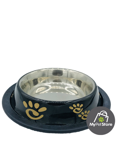 PLATO DE ACERO INOXIDABLE PARA PERROS 230 ML