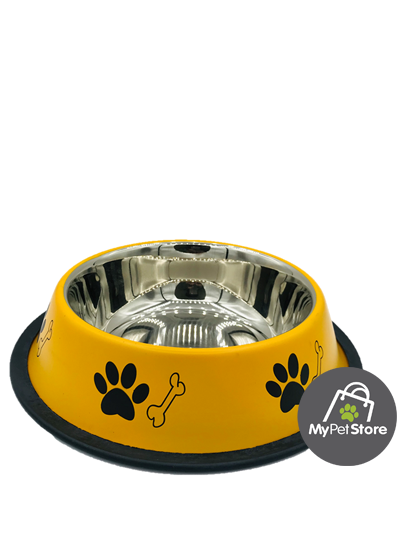 PLATO DE ACERO INOXIDABLE PARA PERROS 710 ML