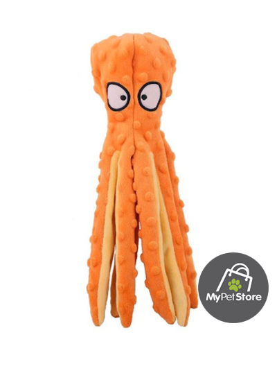 JUGUETE - MORDEDOR PULPO NARANJO