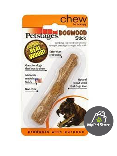 PETSTAGES DOGWOOD STICK - JUGUETE PARA MASTICAR PARA PERROS PEQUEÑOS
